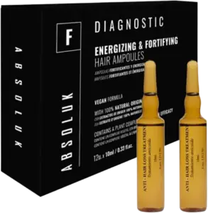 Absoluk Diagnostic Hair Ampoules, caixa e ampolas