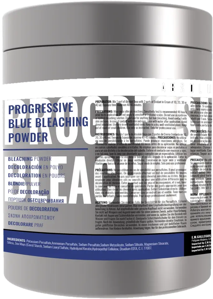 Absoluk Progressive Blue, pó descolorante